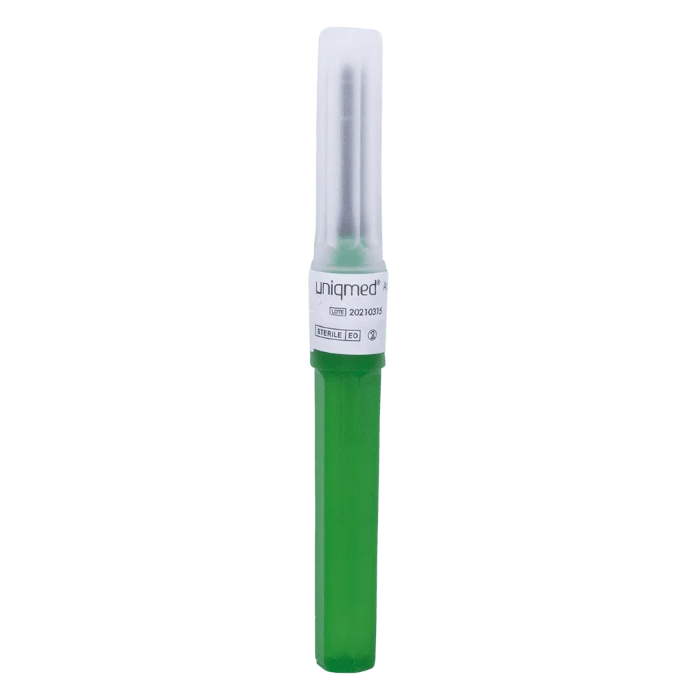 Agulha para Coleta Múltipla Uniqmed 21G 0,80 x 25 mm Caixa com 100 Unidades, imagem 2