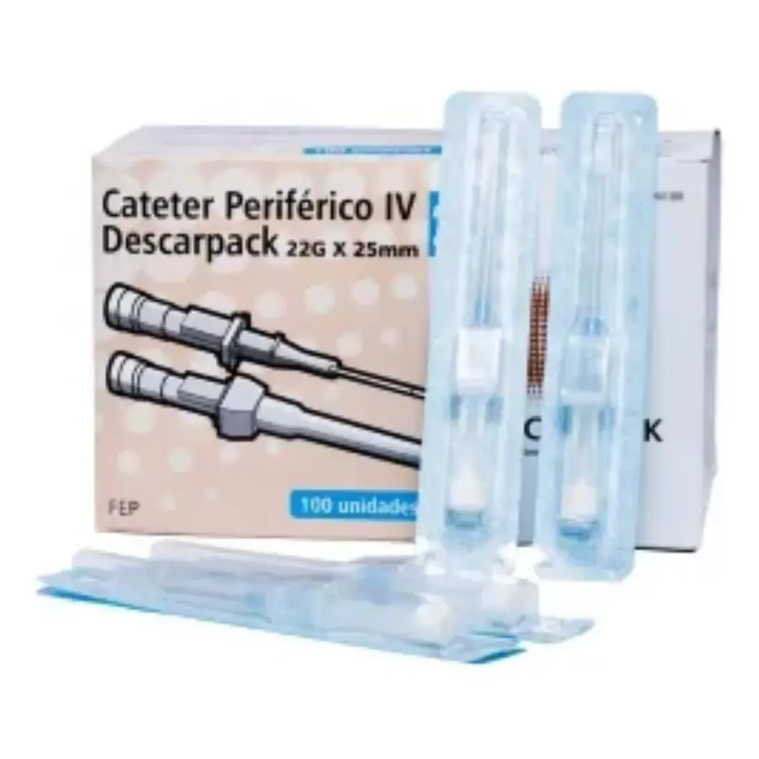 Cateter Periférico IV Descarpack 22G Caixa com 100 Unidades, imagem 3