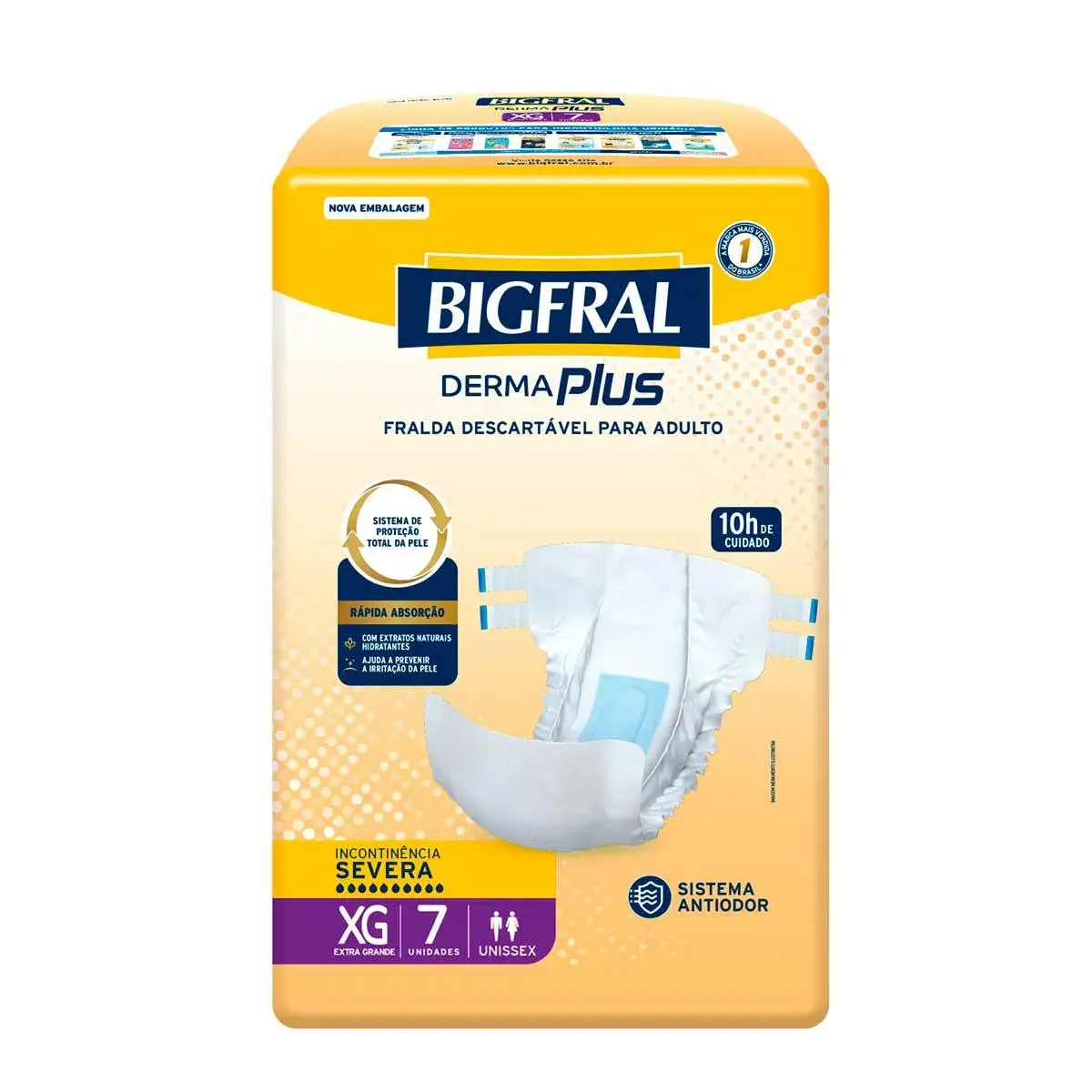 Fralda Geriátrica Bigfral Derma Plus