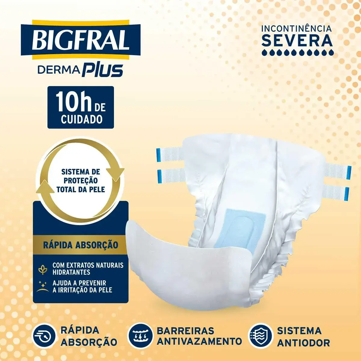 Fralda Geriátrica Bigfral Derma Plus, imagem 2